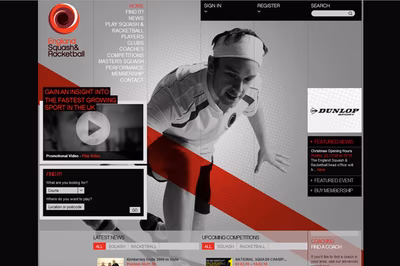 England Squash and Racketball screenshot 1