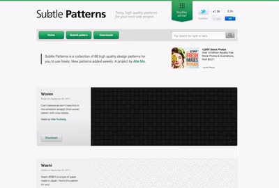 Subtle Patterns screenshot 1