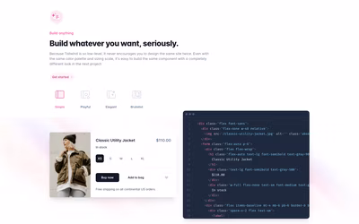 TailwindCSS screenshot 4