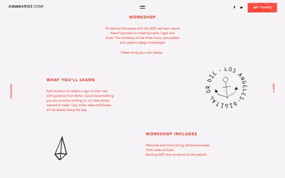 AWWWARDS Conference screenshot 14
