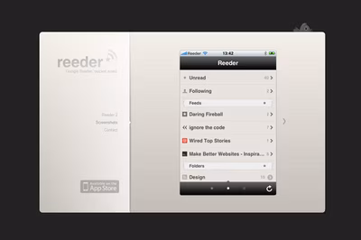 Reeder App screenshot 1