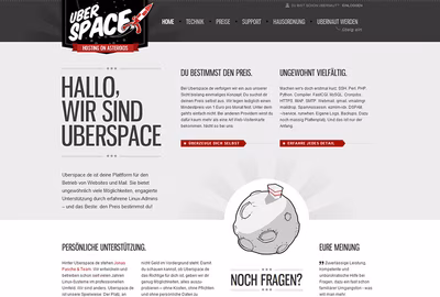 Uberspace screenshot 1