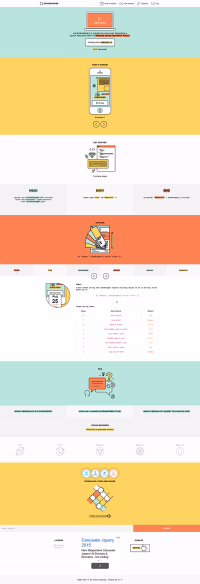 Datedropper screenshot 1