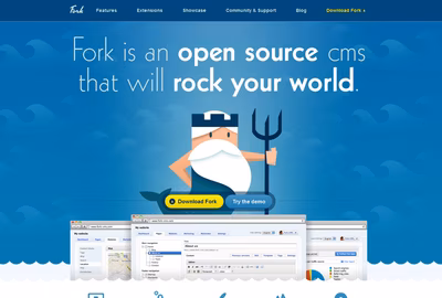 Fork CMS screenshot 1