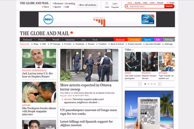 The Globe and Mail screenshot 1