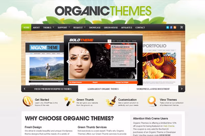 Organic Themes screenshot 1