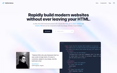TailwindCSS screenshot 1