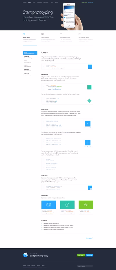 Framer JS screenshot 2