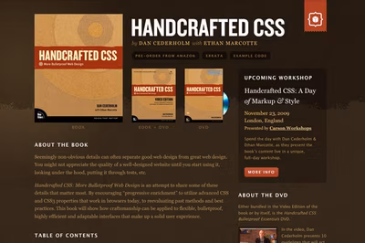 Handcrafted CSS screenshot 1