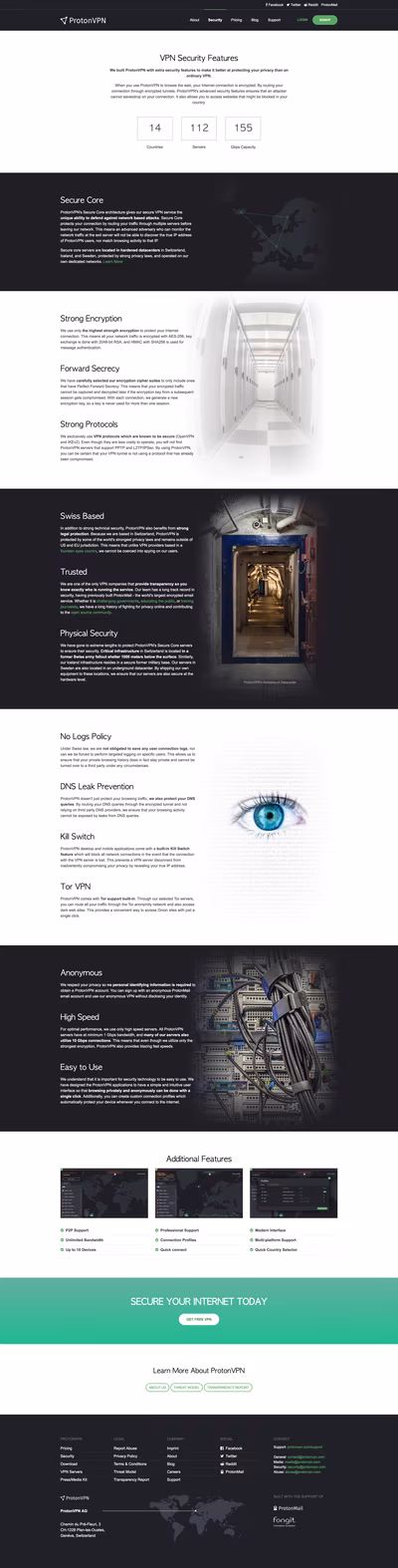 Proton VPN screenshot 2