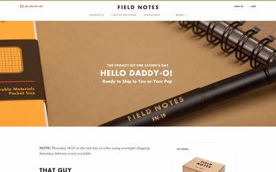 Field Notes Brand screenshot 2