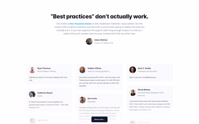 TailwindCSS screenshot 2
