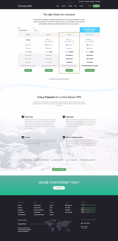 Proton VPN screenshot 3