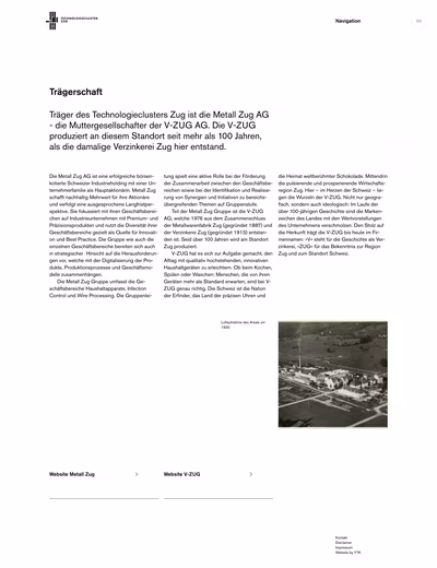 Technologiecluster Zug screenshot 9