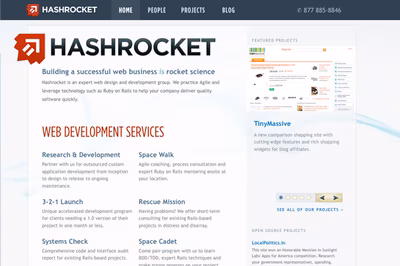 Hashrocket screenshot 1