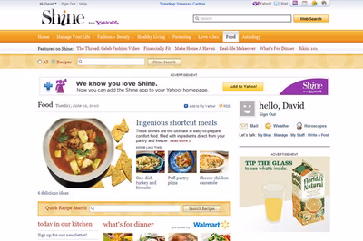 Shine from Yahoo screenshot 1