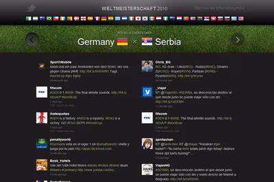 Twitter WorldCup screenshot 1
