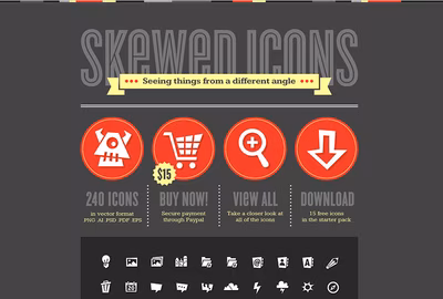 Skewed Icons screenshot 1