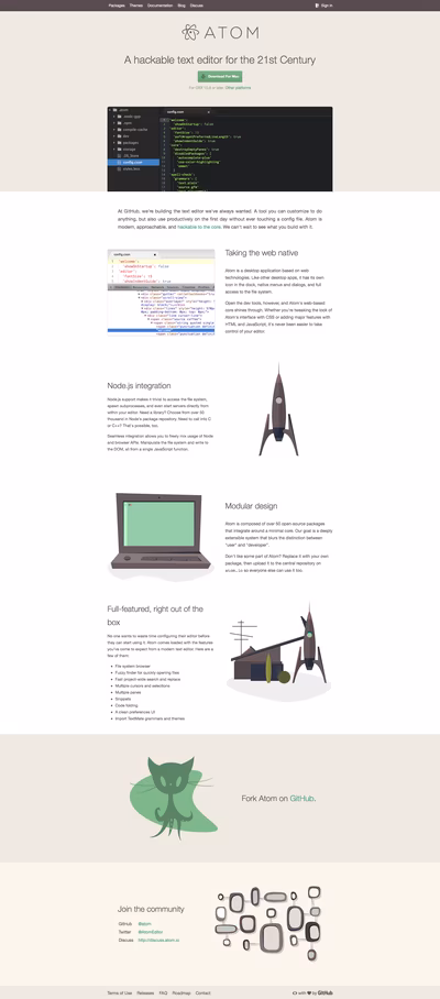 Atom screenshot 1