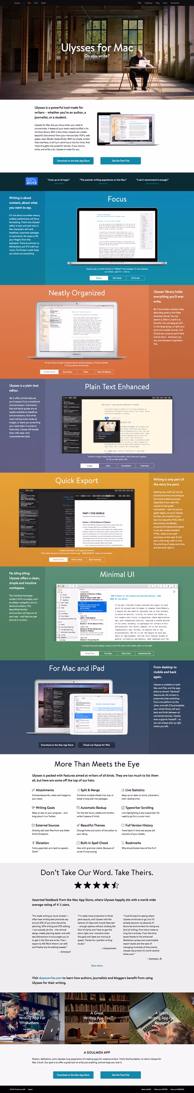 Ulyssesapp screenshot 2