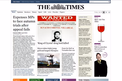 The Times screenshot 1