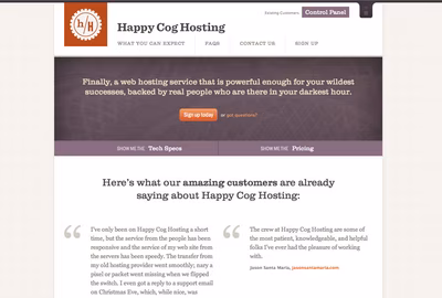 Happy Cog Hosting screenshot 1