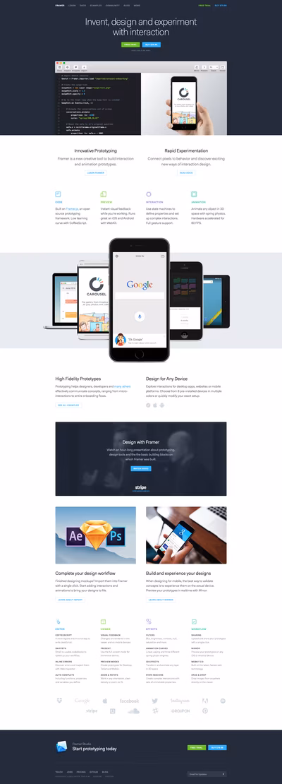 Framer JS screenshot 1