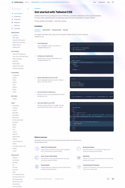 TailwindCSS screenshot 15