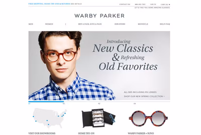 Warby Parker screenshot 1