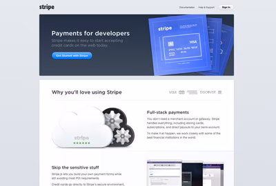Stripe screenshot 1