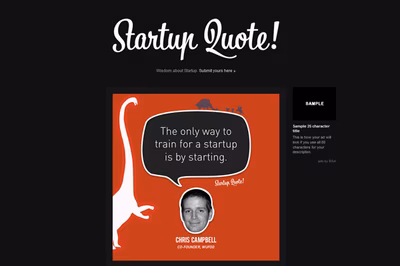 Startup Quote screenshot 1