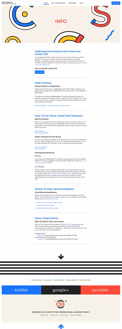 CSS Conf 2015 screenshot 2