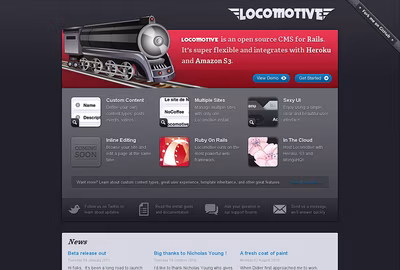 Locomotive CMS screenshot 1
